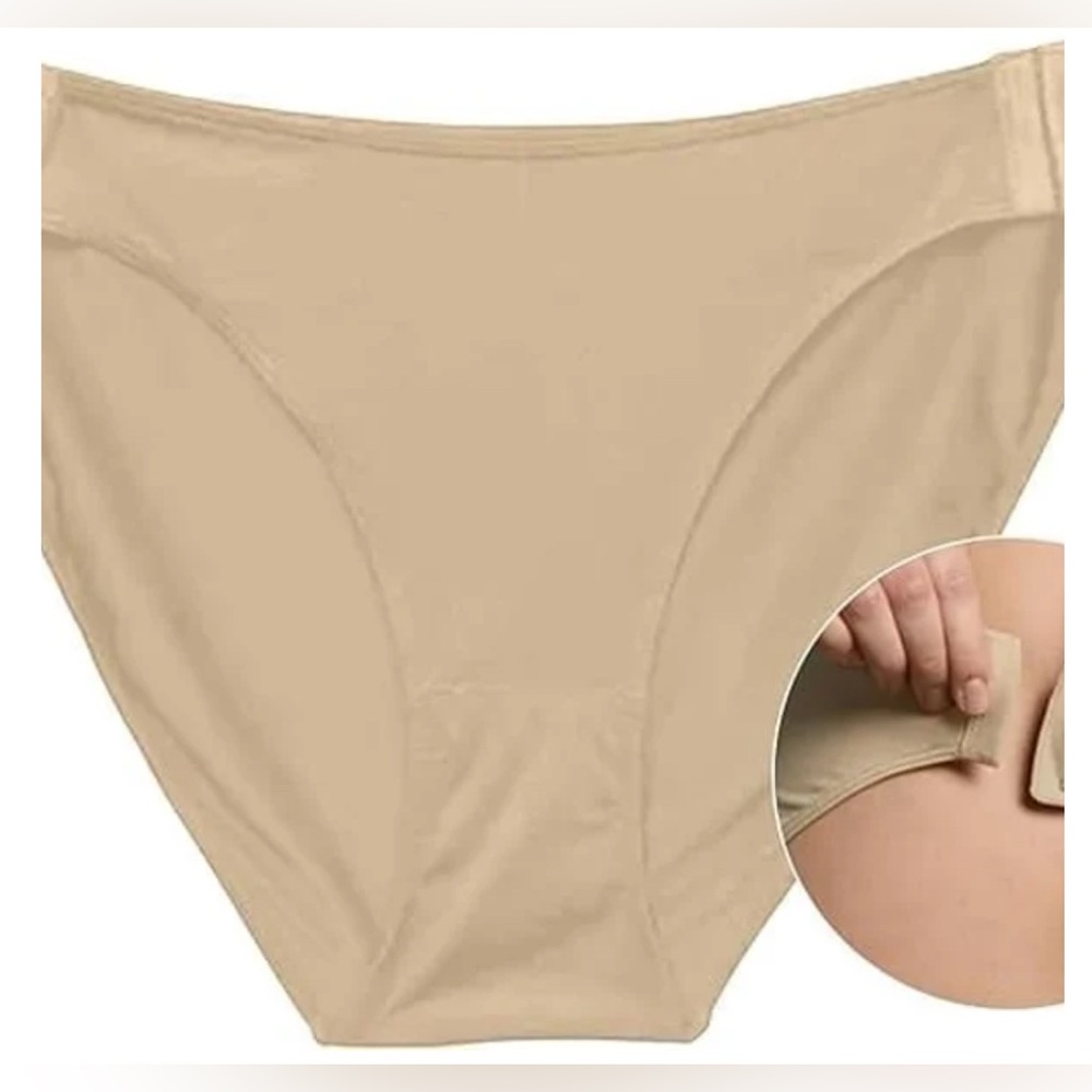NIP Slick Chick Women’s High Waisted Brief Adaptive Underwear Side Fasteners L